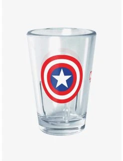 Null Marvel Captain America Shield Icon Mini Glass