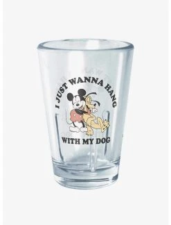 Null Disney Mickey Mouse Dog Lover Mini Glass