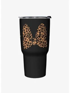 Null Disney Mickey Mouse Animal Print Bow Travel Mug
