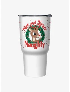 Null Rudolph The Red-Nosed Reindeer Nice And Never Naughty Travel Mug