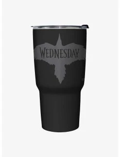 Null Wednesday Nevermore Raven Travel Mug