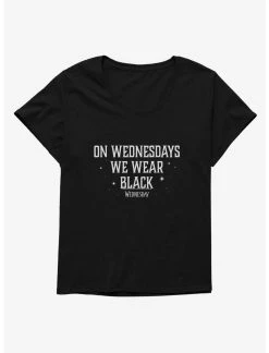 Null Wednesday On Wednesdays We Wear Black Womens T-Shirt Plus Size